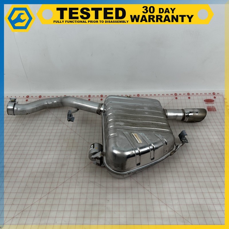 17-19 JAGUAR XE 3.0L REAR LEFT DRIVER SIDE EXHAUST MUFFLER PIPE OEM