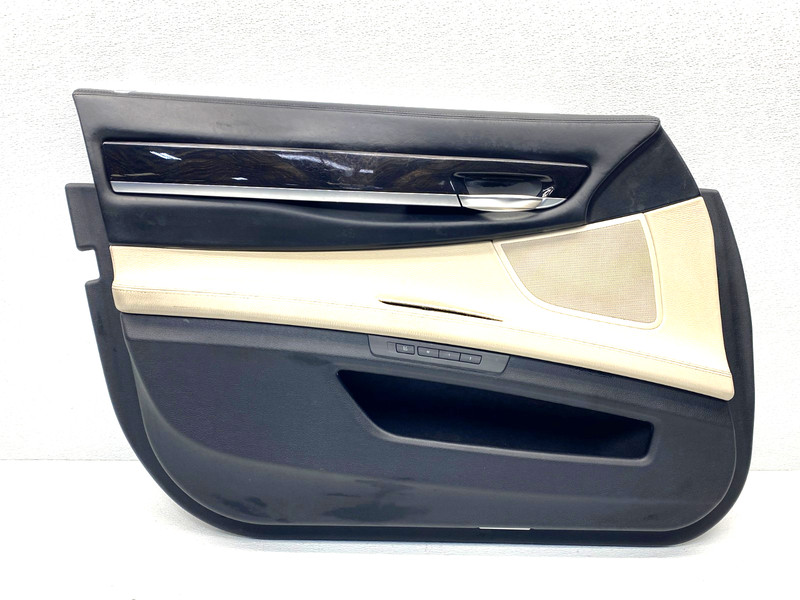 13-15 BMW 740I 750I F01 F02 FRONT LEFT DOOR PANEL IVORY OEM A0.47