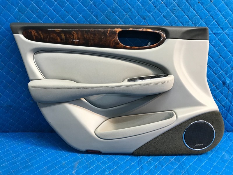 04-09 Jaguar XJ8 Driver Left LH LF Front Door Trim Panel Unit Gray LHJ OEM