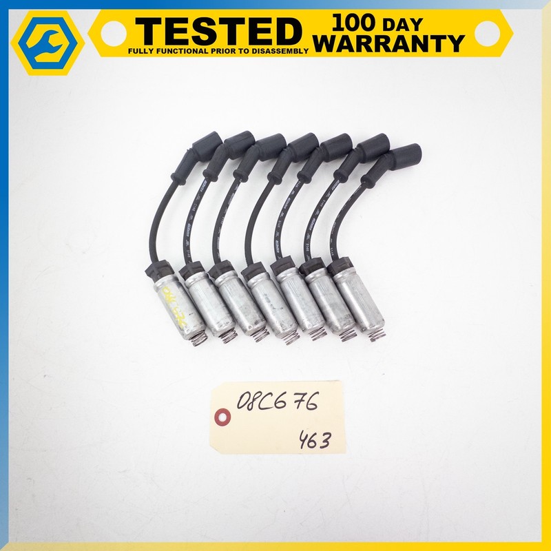 05-13 CHEVROLET CORVETTE C6 LS2 LS3 V8 IGNITION COIL SPARK PLUG WIRES SET OEM