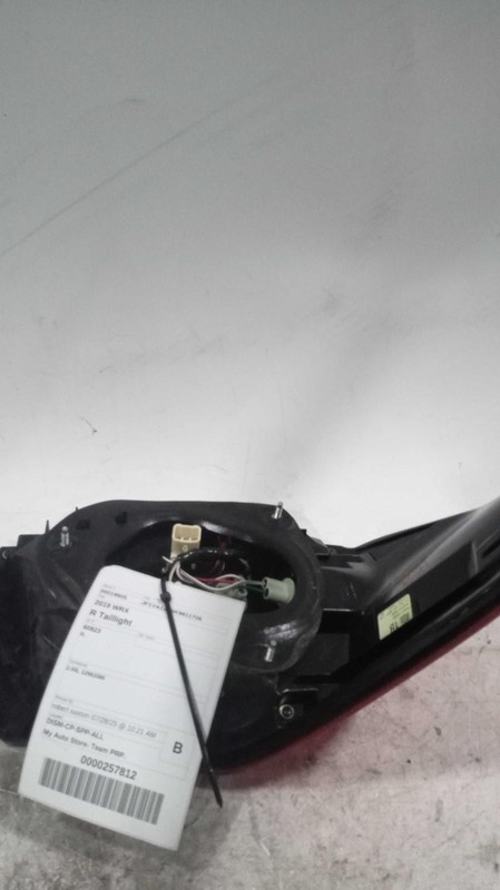 2019 Subaru WRX Right Tail Light Assembly Blue 129K Mi OEM Replacement