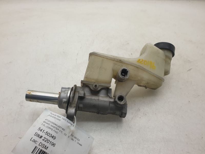 09-12 TOYOTA VENZA 3.5L FWD BRAKE MASTER CYLINDER ASSEMBLY