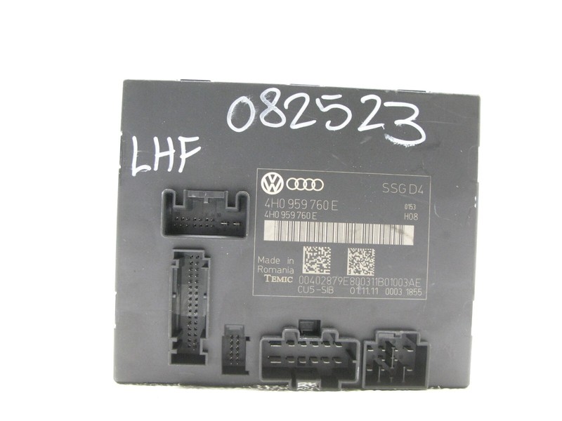 11-18 AUDI D4 A8 A8L S8 SEAT CONTROL MODULE COMPUTER FRONT LEFT OR RIGHT 082523L