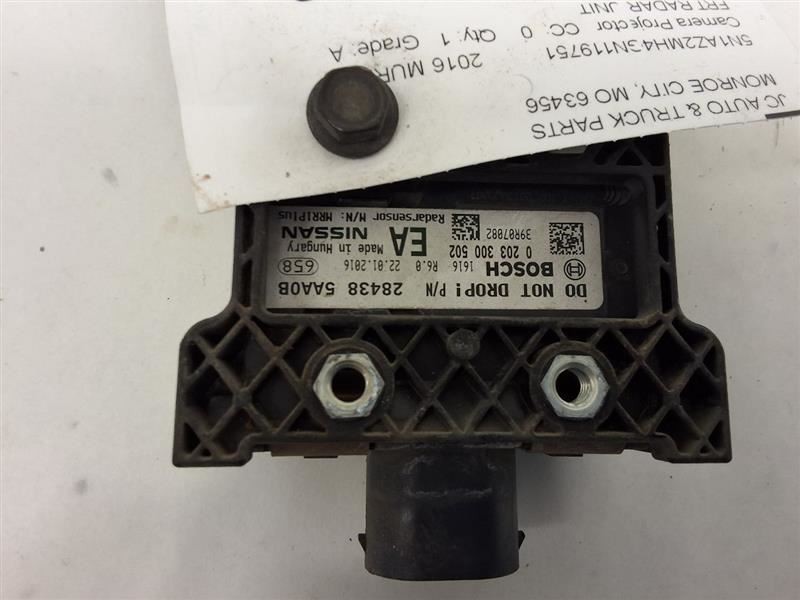 2016 Nissan MURANO Radar Unit Adaptive Cruise 3.5L