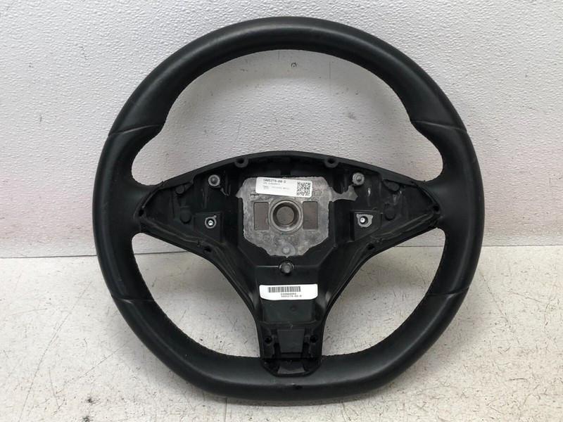 2012-2016 Tesla Model S Steering Wheel Leather Black Without Heated OEM BTP1