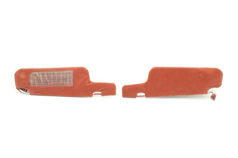 82-83 280ZX Driver and Passenger Red Sun Visors