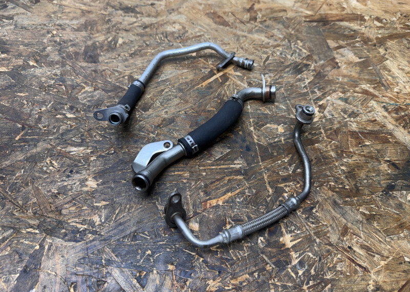 10–16 OEM BMW E92 F30 N55 Turbo Turbocharger Coolant Oil Supply Return Lines SET