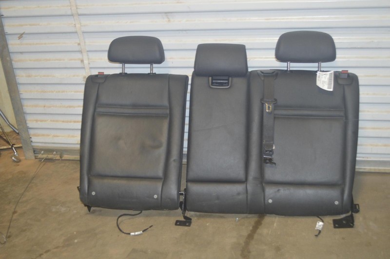 2010-2013 BMW X5M REAR SECOND ROW 2ND UPPER SEAT COVER BLACK LEATHER OEM