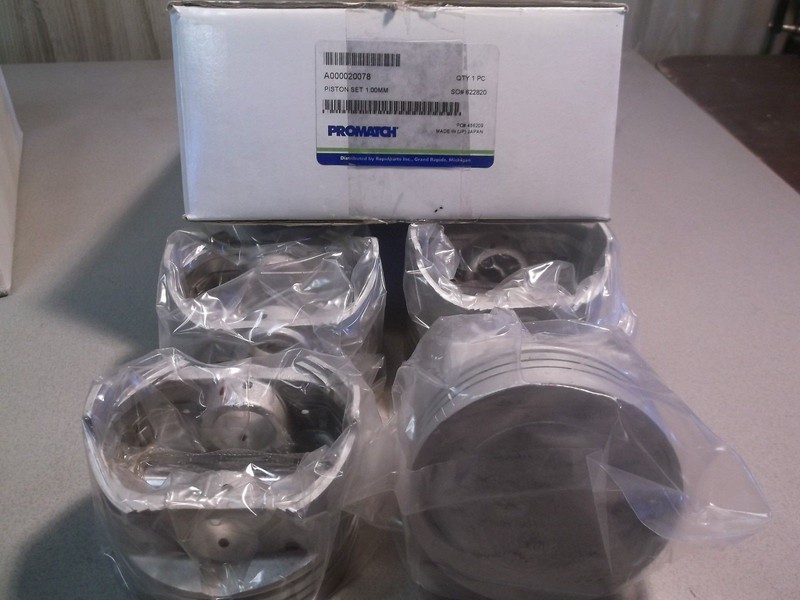 GENUINE PROMATCH CATERPILLAR PISTON SET OF 4 1.00 MM A000020078