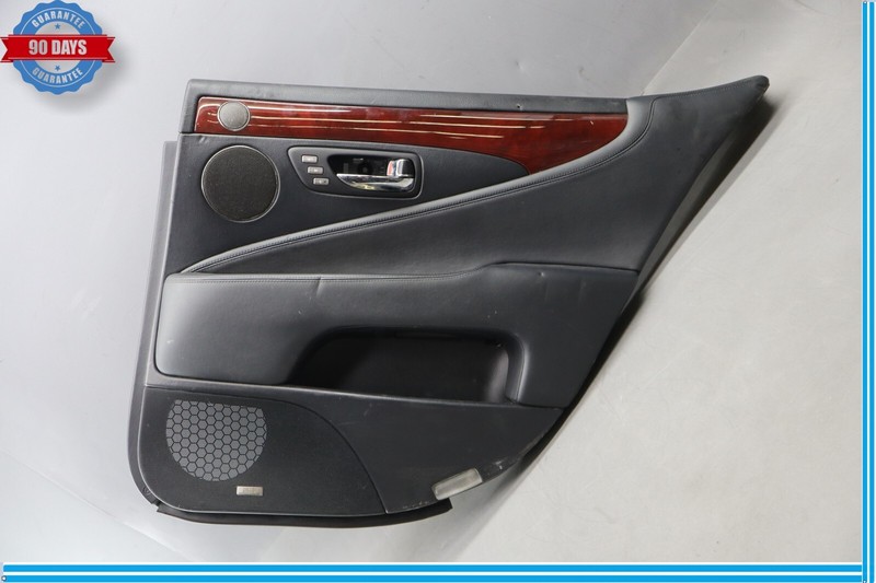 07-09 Lexus LS460 XF40 Rear Right Passenger Side Interior Door Panel Black Oem