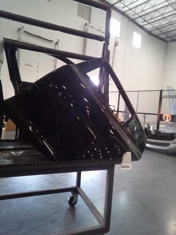2020 KIA Stinger Left Rear Door Black 649381 40k Miles Used Auto Part