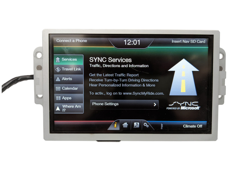 13 - 16 Ford Fusion 8" Radio Info Screen Display OEM DS7T-18B955-FA