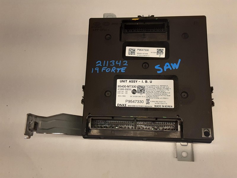 19-'21 KIA FORTE Body Control Module BCM OEM1 Year Wnty!