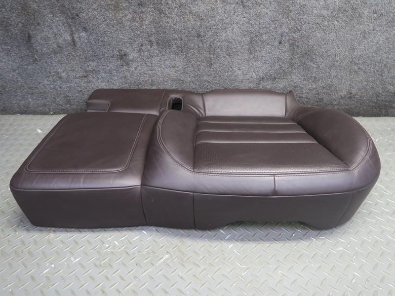11-18 PORSCHE CAYENNE 958 TURBO REAR LEFT SEAT LOWER HEATED LEATHER CUSHION