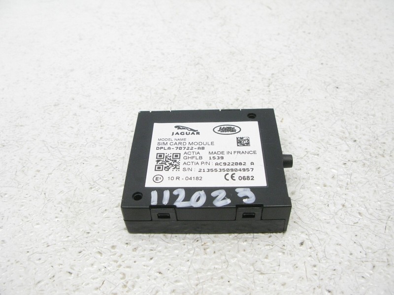 16-19 JAGUAR X260 XF S SIM CARD COMPUTER MODULE UNIT OEM 112023