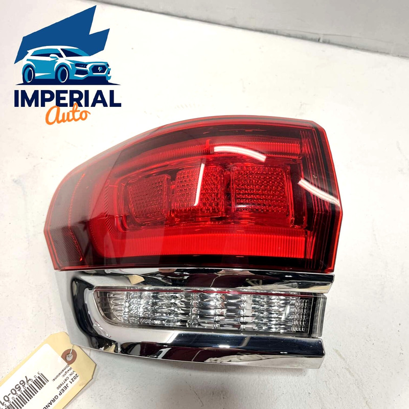 2020 21 JEEP GRAND CHEROKEE DRIVER LEFT SIDE TAIL LIGHT LED CHROME TAIL LAMP OEM