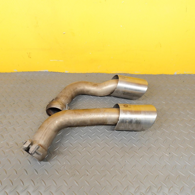 2014-2018 PORSCHE CAYENNE RIGHT EXHAUST DUAL MUFFLER TIPS SET OEM 7P5253682AM