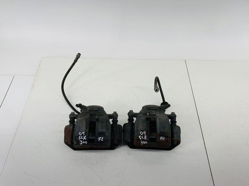 09-11 MERCEDES BENZ SLK300 RWD FRONT RIGHT & LEFT SIDE ABS BRAKE CALIPER SET OEM