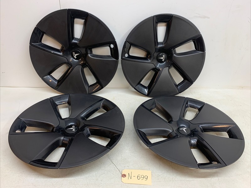 ⚡️20-24 Tesla MODEL 3 Aero 18" Wheel Cover Hubcap OEM set of 4 699 U2