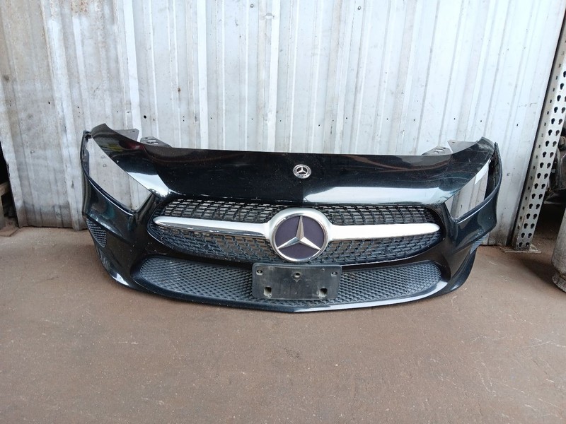2019-2022 Mercedes A220 177 Front Bumper Cover Base Black OEM Complete