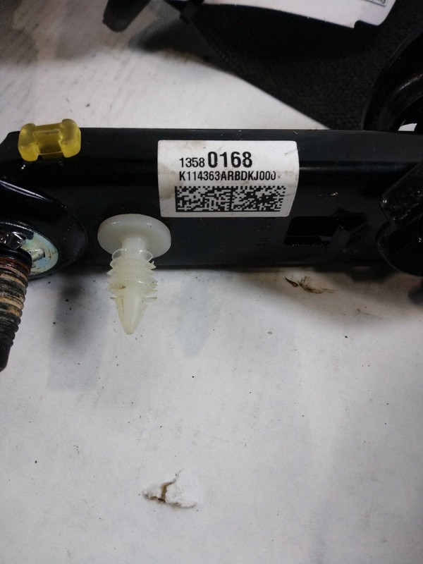 2015 Chevrolet Cruze OEM Used Black Seat Belt 84K Miles - Warranty Included