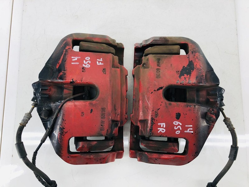 12-18 BMW 650I XDRIVE FRONT RIGHT & LEFT SIDE ABS BRAKE CALIPER SET OF 2 OEM