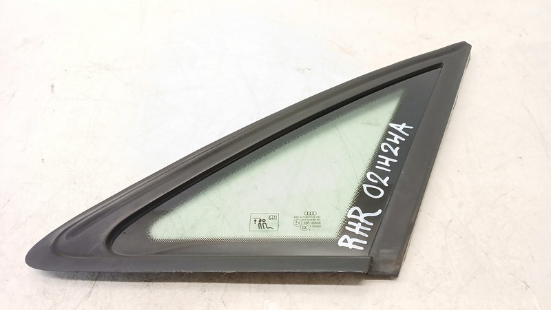 09-16 AUDI B8 A4 S4 RS4 SEDAN REAR RIGHT PASSENGER QUARTER WINDOW GLASS OEM 0214