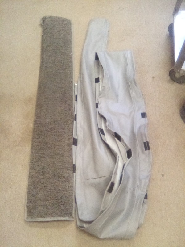 Peterbilt 579 Sleeper Boot Vinyl Cover, Gray W/ Carpet Cover