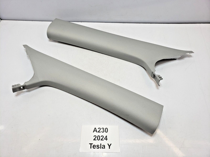 ✅ 20-24 OEM Tesla Model Y Front Right Left Side Windshield Pillar Cover Trim