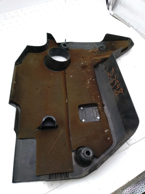 2015 Nissan Altima Engine Cover Tan Used OEM Part 1163407, Alignment Tab Damaged