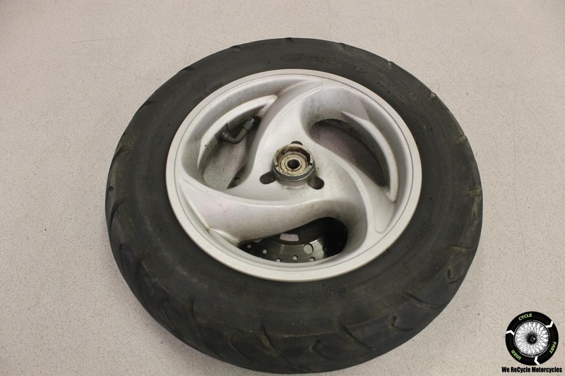 2006 Yamaha Vino 125 YJ125 FRONT WHEEL RIM W BRAKE DISC ROTOR YJ 06
