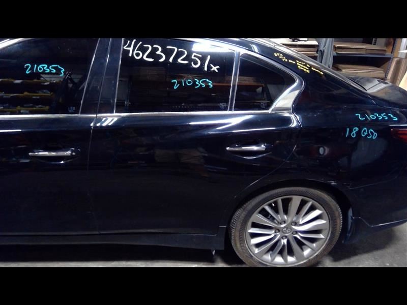 Driver Left Rear Side Door Electric Black Fits 14-18 INFINITI Q50 770360