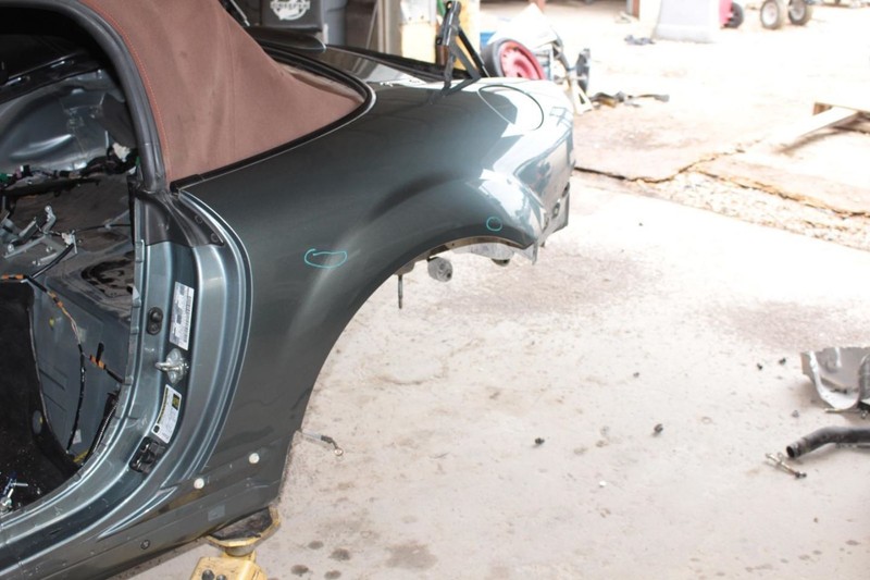 06-15 Mazda MX-5 MIATA Driver Left Rear Quarter Panel Fits Soft Top