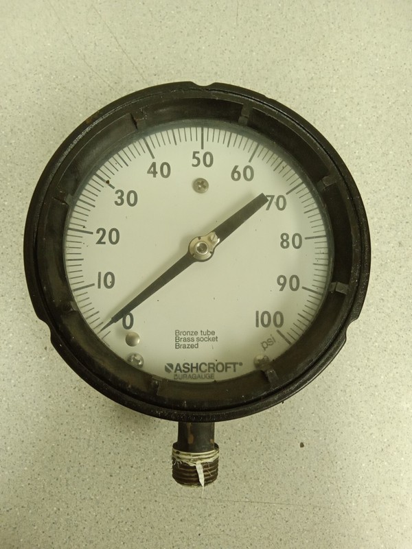 ASHCROFT DURAGAUGE Q-586 Steel 0-100 PSI