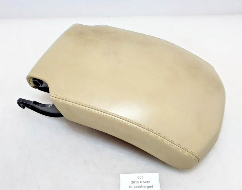✅ 14-17 OEM Range Rover L405 Front Center Console Hand Elbow Armrest Beige Tan