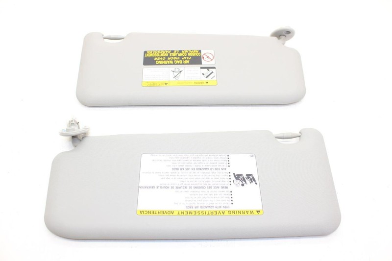 Gray Driver Left and Passenger Right Front Sun Visors Fits 13-18 RAV4