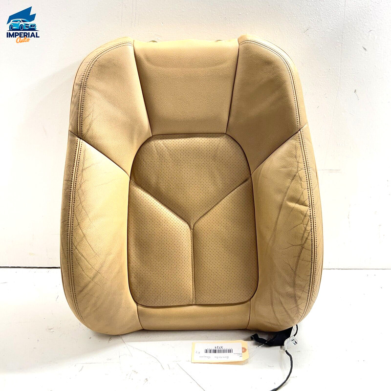 2011-2018 PORSCHE CAYENNE FRONT LEFT Driver SEAT BACK PAD CUSHION BEIGE OEM
