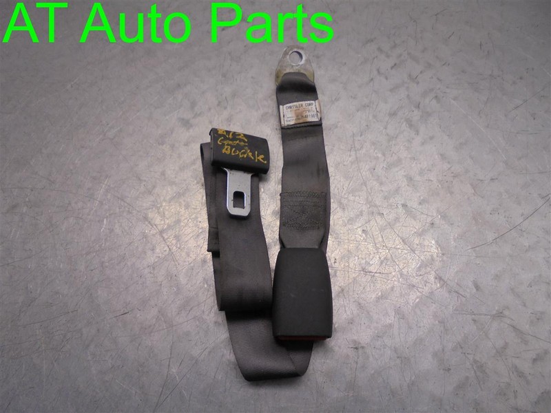 97-99 DODGE DAKOTA CLUB CAB REAR CENTER LAP BELT & BUCKLE GRAY OEM 5DW291AZAB