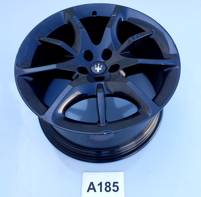 ✅ 13-19 OEM Maserati GranTurismo Rear Alloy Wheel Black Rim 10.5Jx20EH2 ET37.5