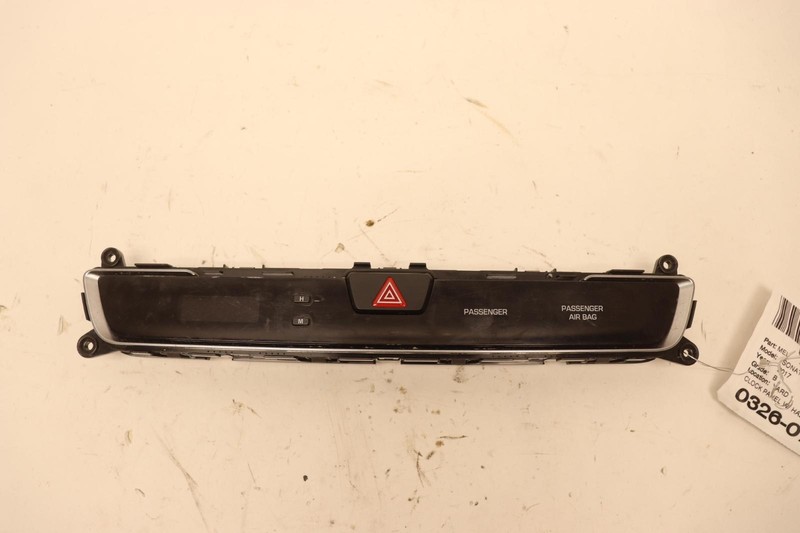 2015-2017 HYUNDAI SONATA DASH CLOCK PANEL W/ HAZARD CONTROL SWITCH OEM
