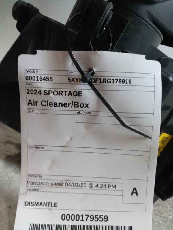 KIA Sportage 2024 Air Cleaner Assembly OEM 28110P0410 Used 14K Miles Grey