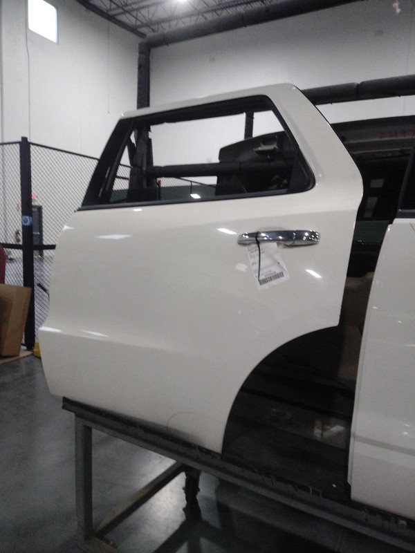 2011 Dodge Durango Rear Left Door White Good Condition 175K Miles NJ25-22304