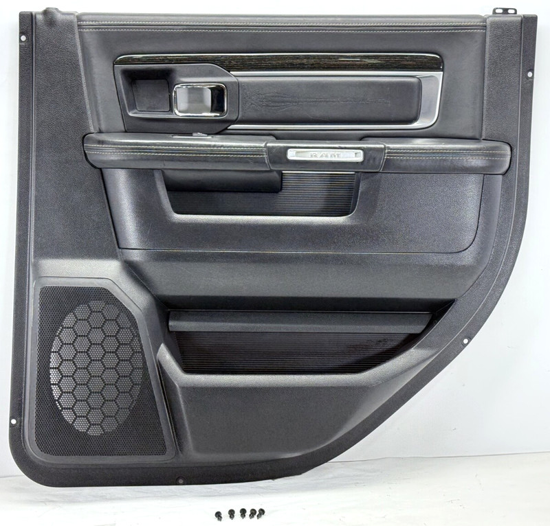 ✅ 13-24 RAM 1500-3500 LIMITED CREW CAB OEM DOOR PANEL REAR RIGHT PASSENGER BLACK