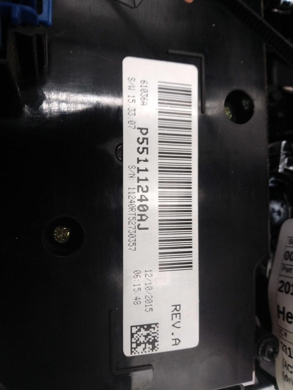 2016 Dodge Caravan A/C Selector Switch OEM 116823 Used, 112K Miles