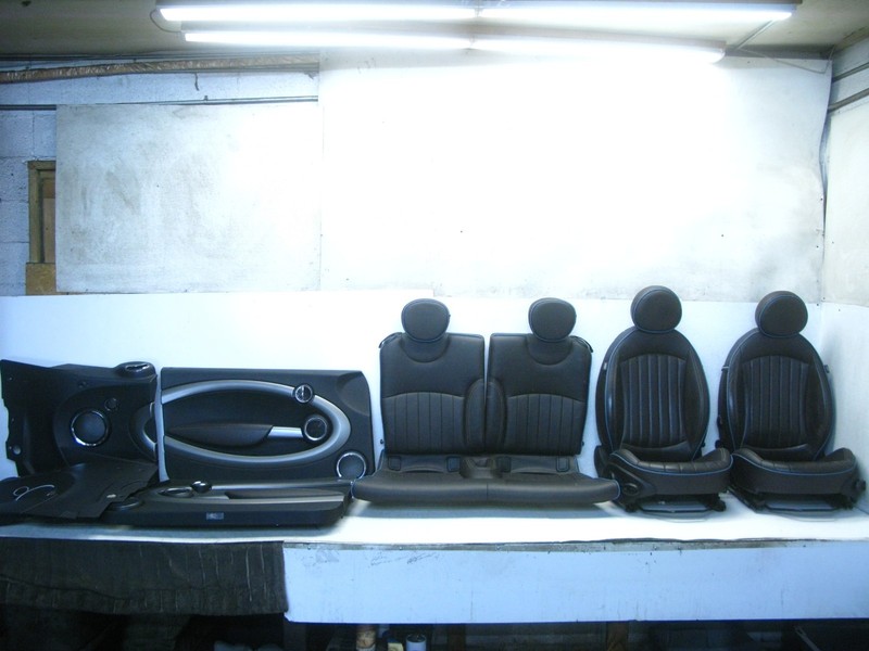 11-15 MINI COOPER S R57 CONVERTIBLE DOOR PANEL AND SEAT SET FRONT REAR OEM 02192