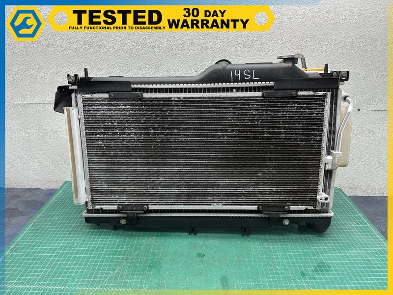 15-19 Subaru Legacy 2.5 ENGINE COOLING RADIATOR/ A/C CONDENSER/ FAN ASSEMBLY OEM