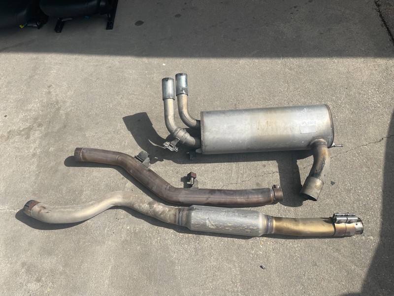 12-16 BMW F30 328i N20 EXHAUST MUFFLER PIPE SET OEM