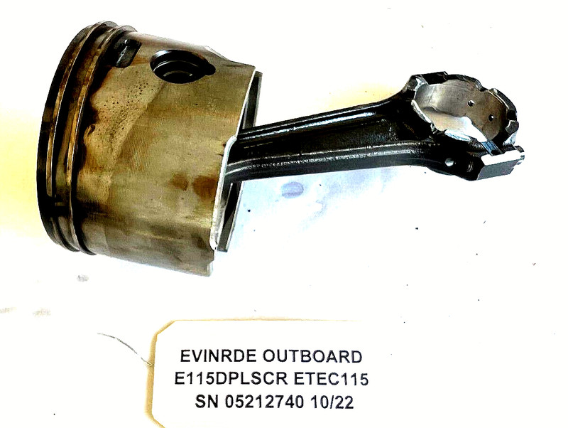 Evinrude 115hp ETEC Outboard Starboard Piston 5007037 FRESHWATER