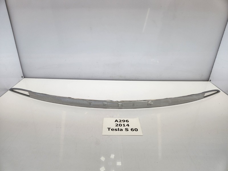 ✅ 2012-2020 OEM Tesla Model S Rear Trunk Lid Liftgate Chrome Trim Molding