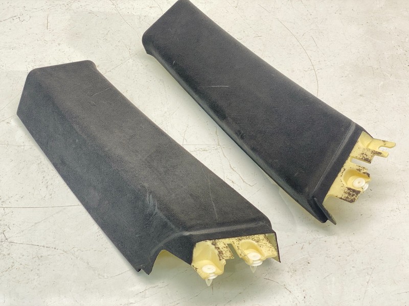 12-17 BMW F13 6 Series M6 Cpe B Pillar Upper Trim Cover Alcantara Black Set OEM✅